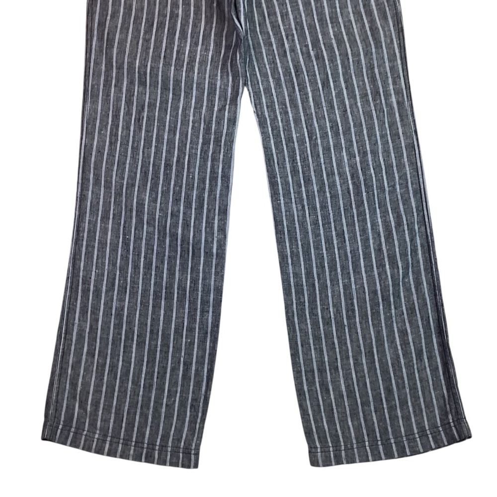 Tommy Bahama Santiago Linen Striped Pant Wide Leg Gray - Picture 6 of 9